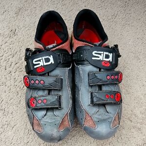 SIDI Genius 5 Mens Road Bike Shoes With Cleats Size 45.5